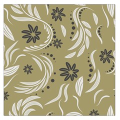 Folk Flowers Pattern Floral Surface Design Seamless Pattern Large Satin Scarf (square)