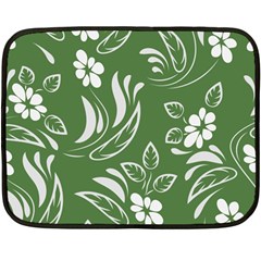 Folk Flowers Pattern Floral Surface Design Seamless Pattern Fleece Blanket (mini) by Eskimos