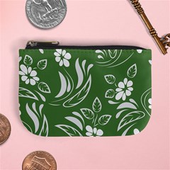 Folk Flowers Pattern Floral Surface Design Seamless Pattern Mini Coin Purse by Eskimos