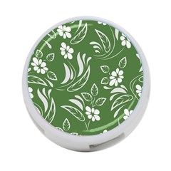 Folk Flowers Pattern Floral Surface Design Seamless Pattern 4-port Usb Hub (one Side) by Eskimos