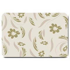 Folk Flowers Pattern Floral Surface Design Seamless Pattern Large Doormat  by Eskimos