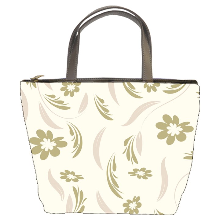 Folk flowers pattern Floral surface design Seamless pattern Bucket Bag