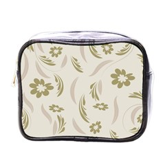 Folk Flowers Pattern Floral Surface Design Seamless Pattern Mini Toiletries Bag (one Side) by Eskimos