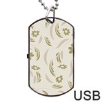 Folk flowers pattern Floral surface design Seamless pattern Dog Tag USB Flash (Two Sides) Back