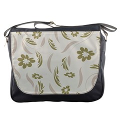 Folk Flowers Pattern Floral Surface Design Seamless Pattern Messenger Bag by Eskimos