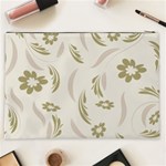 Folk flowers pattern Floral surface design Seamless pattern Cosmetic Bag (XXL) Back