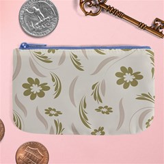 Folk Flowers Pattern Floral Surface Design Seamless Pattern Large Coin Purse by Eskimos