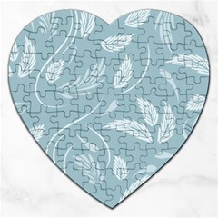 Folk Flowers Pattern Floral Surface Design Seamless Pattern Jigsaw Puzzle (heart) by Eskimos