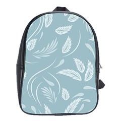 Folk Flowers Pattern Floral Surface Design Seamless Pattern School Bag (large) by Eskimos