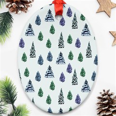 Coniferous Forest Ornament (oval) by SychEva