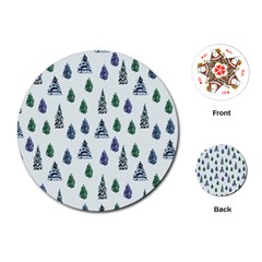 Coniferous Forest Playing Cards Single Design (round) by SychEva