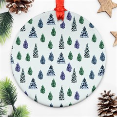 Coniferous Forest Round Ornament (two Sides) by SychEva