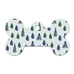 Coniferous Forest Dog Tag Bone (Two Sides) Front