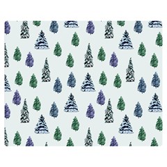 Coniferous Forest Double Sided Flano Blanket (medium)  by SychEva