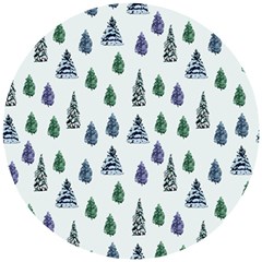 Coniferous Forest Wooden Puzzle Round by SychEva