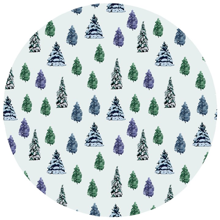 Coniferous Forest Wooden Puzzle Round