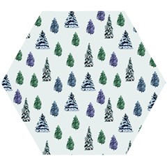 Coniferous Forest Wooden Puzzle Hexagon by SychEva