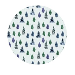 Coniferous Forest Mini Round Pill Box (pack Of 3) by SychEva