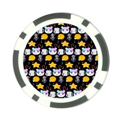 Cats Sun Stars Poker Chip Card Guard (10 Pack) by Sparkle