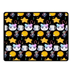 Cats Sun Stars Fleece Blanket (small) by Sparkle