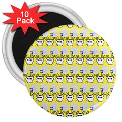 Cartoon Pattern 3  Magnets (10 Pack)  by Sparkle