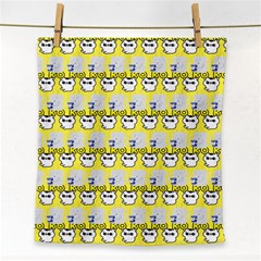 Cartoon Pattern Face Towel by Sparkle