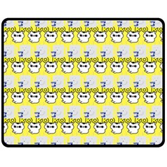 Cartoon Pattern Fleece Blanket (medium)  by Sparkle