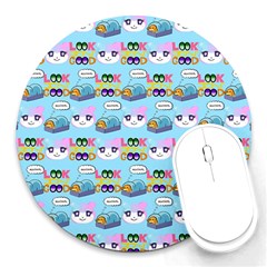 Look Cat Round Mousepads