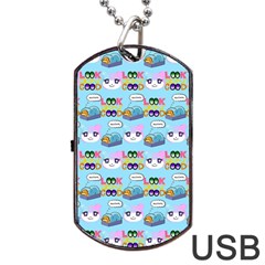 Look Cat Dog Tag USB Flash (Two Sides)