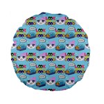 Look Cat Standard 15  Premium Round Cushions Front