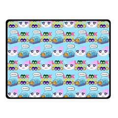 Look Cat Double Sided Fleece Blanket (Small) 