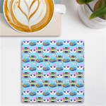 Look Cat UV Print Square Tile Coaster  Front