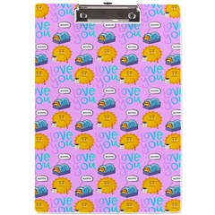 Cartoon Pattern A4 Clipboard by Sparkle