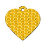 Cartoon Pattern Dog Tag Heart (One Side) Front