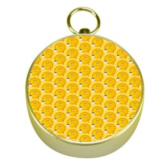 Cartoon Pattern Gold Compasses