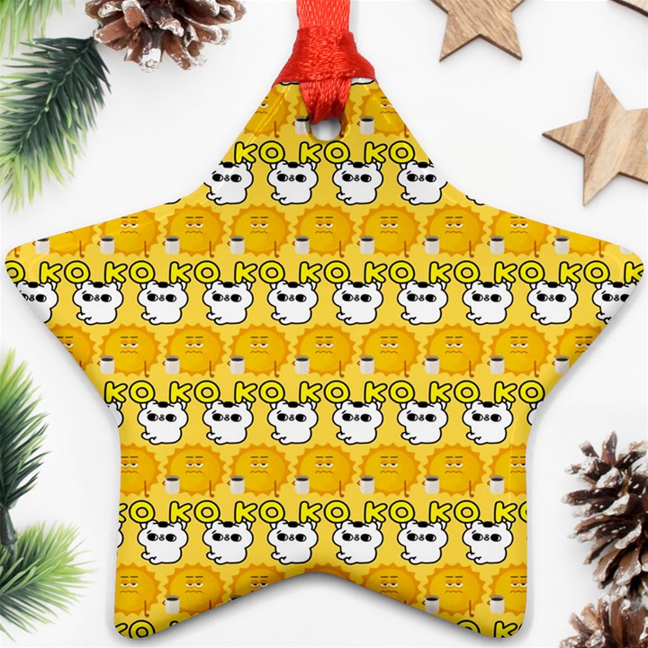 Cartoon Pattern Ornament (Star)