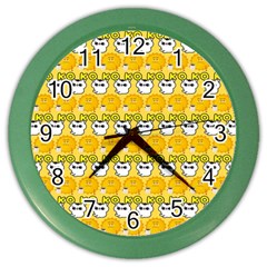 Cartoon Pattern Color Wall Clock by Sparkle