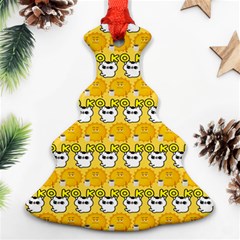 Cartoon Pattern Ornament (christmas Tree)  by Sparkle