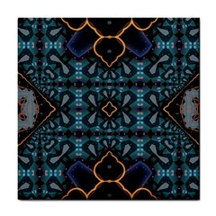 Blue Pattern Tile Coaster