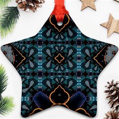 Blue Pattern Ornament (star)