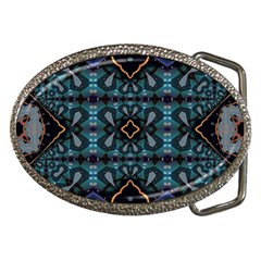 Blue Pattern Belt Buckles