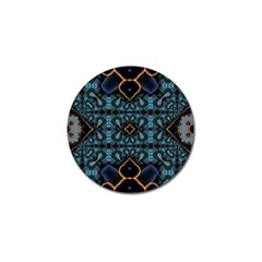 Blue Pattern Golf Ball Marker (10 Pack)