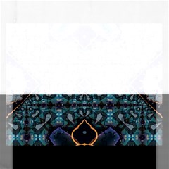 Blue Pattern Rectangular Jigsaw Puzzl