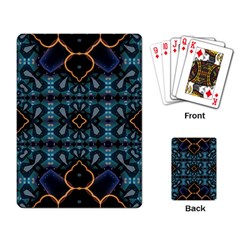 Blue Pattern Playing Cards Single Design (rectangle) by Dazzleway