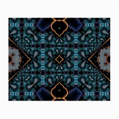 Blue Pattern Small Glasses Cloth (2 Sides) by Dazzleway