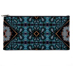 Blue Pattern Pencil Case