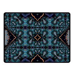 Blue Pattern Fleece Blanket (small)