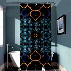 Blue Pattern Shower Curtain 36  X 72  (stall) 