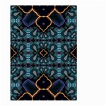 Blue pattern Large Garden Flag (Two Sides) Front