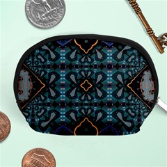 Blue Pattern Accessory Pouch (medium) by Dazzleway